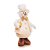 Boneco de Neve Em Pé com Gravata e Presente Branco e Dourado 40cm - Coleção Dinamarca - Ref 1412506 Cromus Natal - Imagem 1
