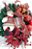 Guirlanda de Natal Decorada Poisentias Marsala e Boneco de Neve 60cm - Ref 03112021 Cromus Natal - Imagem 2