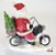 Enfeite Decorativo de Resina Papai Noel na Moto com Saco de Presentes - Ref 1017324 Cromus Natal - Imagem 3