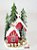 Enfeite Decorativo de Resina Chalé com Cerca e Pinheiros Nevados - Ref 1017334 Cromus Natal - Imagem 1