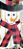 Boneco de Neve Decorativo com Cachecol Xadrez Vermelho e Preto - Ref 1014210 Cromus Natal - Imagem 2