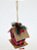 Enfeite Decorativo de Natal Casinha Xadrez Vermelho e Preto com Galho de Pinheiro - Ref 1019690 Cromus Natal - Imagem 2