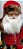 Boneco Gigante Papai Noel em Vermelho e Dourado, Segurando Cajado com Saco de Presente nas Costas 1.20mts - Ref 73685001 D&A - Imagem 2