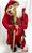 Boneco Gigante Papai Noel em Vermelho e Dourado, Segurando Cajado com Saco de Presente nas Costas 1.20mts - Ref 73685001 D&A - Imagem 4