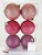Bola de Natal Glitter Sortida Malva, Rose e Pink 8cm Jogo com 6 Unidades - Bolas de Natal - Ref 1020154 Cromus Natal - Imagem 1