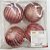 Bola com Listras Rose Gold 10cm Jogo com 4 bolas - Bolas Natalinas - Ref 1690633 Cromus Natal - Imagem 1