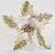 Flor de Natal Poisenttia Nude com Glitter - Flores Cabo Médio - Ref 1024981 Cromus Natal - Imagem 1