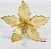 Flor de Natal Poisenttia Dourada Aveludada - Flores Cabo Médio - Ref 1025010 Cromus Natal - Imagem 1