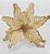 Flor de Natal Poisenttia Nude com Glitter Dourado - Flores Cabo Médio - Ref 1024453 Cromus Natal - Imagem 1