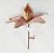 Flor de Natal Bico de Papagaio Aveludado Rose Gold com Borda de Juta - Flores Cabo Curto - Ref 74839002 D&A - Imagem 2