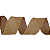 Fita Aramada de Juta Marom com Borda Dourada 63mm x 9,14mts - Fitas Decorativas - Ref 1022071 Cromus - Imagem 6
