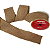 Fita Aramada de Juta Marom com Borda Dourada 63mm x 9,14mts - Fitas Decorativas - Ref 1022071 Cromus - Imagem 4