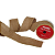 Fita Aramada de Juta Marom com Borda Dourada 63mm x 9,14mts - Fitas Decorativas - Ref 1022071 Cromus - Imagem 5