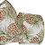 Fita de Natal Aramada Juta Branca com Desenho Galhos e Pinhas 6,3x9,14cm - Fitas Natalinas - Ref 1020972 Cromus Natal - Imagem 2