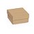 Mini Caixa Quadrada Lisa Kraft G 12x12x4cm Pacote com 10 Unidades - Ref 13003933 Cromus - Imagem 1