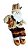 Boneco Papai Noel Sentado Com Pacote de Presentes Cobre 60cm - Coleção Hawaii - Ref 1412526 Cromus - Imagem 1