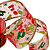 Fita de Natal Aramada Voil Vermelho Hohoho 6,3x9,14cm - Fitas Natalinas - Ref 1317499 Cromus Natal - Imagem 2