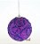 Bola de Natal Espiral Roxo 8cm Jogo com 6 Unidades - Bolas Natalinas - Ref 1416083 Cromus Natal - Imagem 2