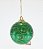 Bola de Natal Verde com Arabesco 8cm Jogo com 6 Unidades - Bolas Natalinas - Ref 1511387 Cromus Natal - Imagem 2
