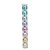 Bola de Natal Lisa Candy Color Rainbow Clara 6cm Tubo com 8 Bolas - Bolas Natalinas - Ref 1020200 Cromus Natal - Imagem 1