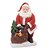 Papai Noel de Resina com Saco de Presentes no Chão - Colecionáveis de Resina - Ref 1018090 Cromus Natal - Imagem 1