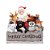 Enfeite de Resina Papai Noel com Animais em Placa Escrito Merry Christmas com Luz Clara - Decorações Natalinas - Ref 1018100 Cromus Natal - Imagem 1