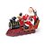 Enfeite de Resina Papai Noel na Locomotiva com Luz 2AAA - Colecionáveis de Resina - Ref 1718902 Cromus Natal - Imagem 1