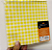 Guardanapo de Papel 32x32cm Xadrez Amarelo com 20Un - Silver Plastic - Imagem 1