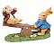 Coelhos na Gangorra - Coleção Primavera - Decorativos de Resina - Ref 1827436 Páscoa Cromus - Imagem 1