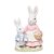 Casal de Coelhos Mãe e Filho P 15x10x15cm - Coleção Cute Family - Ref 1827426 Páscoa Cromus - Imagem 1