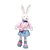 Coelha em Pé com Bolsa e Pé para Trás Rosa e Azul Tam P 55cm - Coleção Teen - Ref 1826784 Páscoa Cromus - Imagem 1