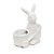 Coelho de Cerâmica com Carrinho de Mão Branco - Cerâmica Clássica - Ref 1823580 Páscoa Cromus 7898546454561 - Imagem 1