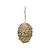 Ovo Decorativo com Folhas Para Pendurar Marfim e Verde 17x12cm - Coleção Rustic - Ref 1826542 Páscoa Cromus - Imagem 1