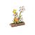 Coelho de Madeira com Flores 15cm - Coleção Fun - Ref 1827314 Páscoa Cromus - Imagem 1