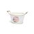 Cachepot de Metal com Alça de Madeira Branco com Borda Dourada Feliz Páscoa 14x23cm - Coleção Gourmand - Ref 1014694 Páscoa Cromus - Imagem 1