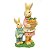 Coelha Decorativa de Resina com Filhote e Cesto de Cenouras 16x9cm - Coleção Ternura - Ref 1014708 Páscoa Cromus - Imagem 1