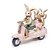 Coelho Decorativo de Resina na Moto com Dois Filhotes - Coleção Fancy - Ref 1827131 Páscoa Cromus - Imagem 1