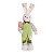 Coelho em Pé de Macacão Verde Segurando Placa de Ovo 59cm - Coleção Jelly - Ref 1422248 Páscoa Cromus - Imagem 1