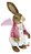 Coelha Decorativa de Palha Com Borboleta na Mão 61cm - Coleção Farmer - Ref 1012784 Páscoa Cromus - Imagem 4