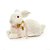 Coelha de Palha Italiana Branca Deitada com Laço no Pescoço 19x24x14cm - Ref 1822608 Páscoa Cromus - Imagem 1
