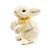 Coelho de Pelúcia em Pé com Laço Amarelo no Pescoço 23x12x13cm - Coleção Pão de Ló - Ref 1822952 Páscoa Cromus - Imagem 1