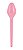 Colher de Sobremesa Rosa Bebe com 50 Unidades - Plastilania - Imagem 1