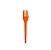 Garfo Plástico Sobremesa Neon Laranja com 50 Unidades - Bello - Imagem 1