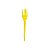 Garfo Plástico Sobremesa Neon Amarelo com 50 Unidades - Bello - Imagem 1