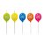 Vela de Aniversário Balões Coloridos 2D Happy Birthday com 5 Unidades - Ref 29003528 Cromus - Imagem 1