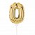 Mini Balão Auto Inflável 19cm Ouro Numero 0 - Ballon Cake - Ref 29002732 Cromus - Imagem 1