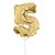 Mini Balão Auto Inflável 19cm Ouro Numero 5 - Ballon Cake - Ref 29002737 Cromus - Imagem 1