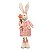 Coelha Grande em Pé Com Flor e Vestido 88cm - Coleção Papaya - Ref 1013289 Páscoa Cromus - Imagem 1