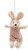 Mini Coelho de Pelúcia Roupa Rosê Listrada 15cm - Coleção Plush - Ref 1321044 Páscoa Cromus - Imagem 1