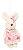 Mini Coelha de Pelúcia Articulado com Vestido Floral Rosa 10cm - Coleção Pot Pourri - Ref 1826740FR Cromus - Imagem 1